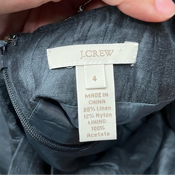 J Crew Rumpled linen Meron Shift Dress - Picture 8 of 9